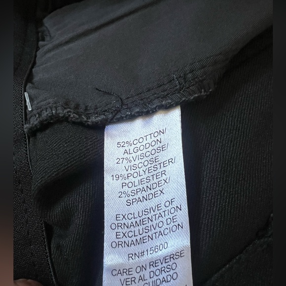 Wit & Wisdom Black Luxe Touch Skyrise Wide Leg Denim - Picture 9 of 10